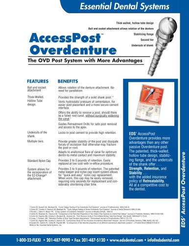 AccessPost Overdenture