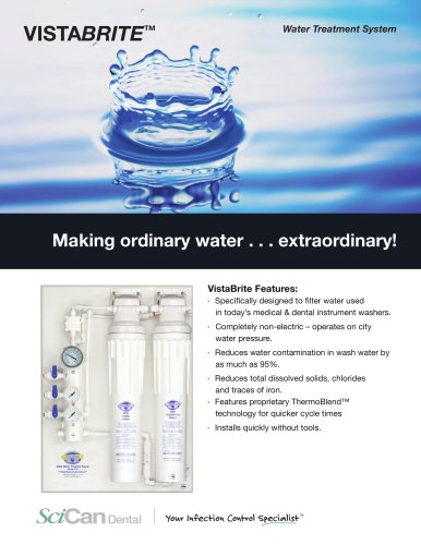 VISTABRITE Water Filtration unit