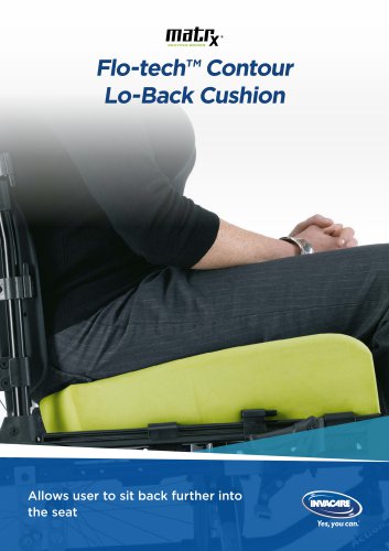 Flo-tech™ Contour Lo-Back Cushion