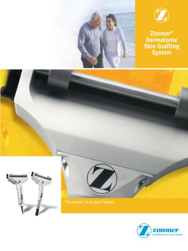 Zimmer Dermatome Skin Grafting System Brochure