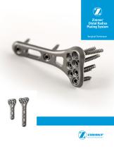 Zimmer® Distal Radius Plating System Surgical Technique 97-2328-002-00