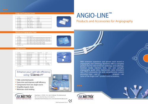 Angio line Product Accessories