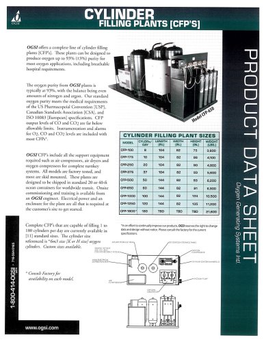 Cylinder Filling Plants Literature