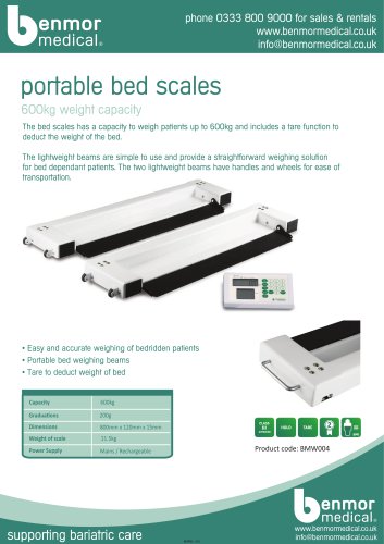 portable bed scales