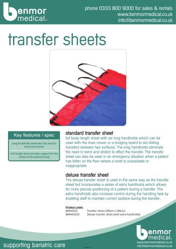 transfer sheets