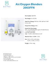 Air/Oxygen Blenders 2003FFN