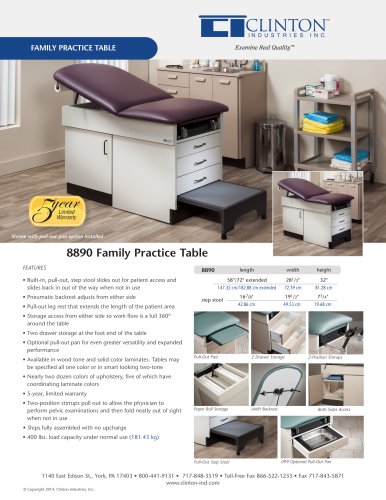 FAMILY PRACTICE TABLE