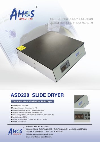 ASD 220 Slide Dryer