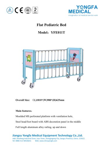 Catalog of YFE011T- Flat Childen  Bed  -- YONGFA MEDICAL