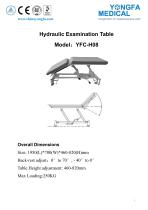 YFC-H08 Hydraulic Examination Table