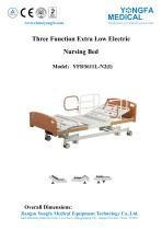 YFD3611L-N2(I) Three Function Extra Low Electric Nursing Bed