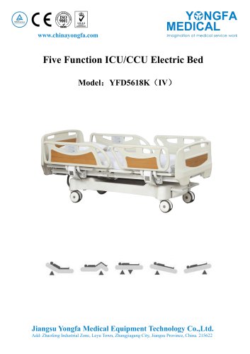 YFD5618K(IV) Five Function ICU/CCU Electric Bed