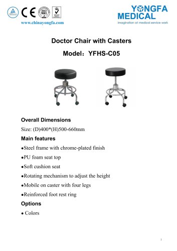 YFHS-C05 Doctor Chair with Casters