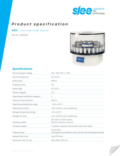 MSM ∙ Carousel slide stainer