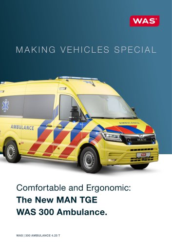 The New MAN TGE WAS 300 Ambulance