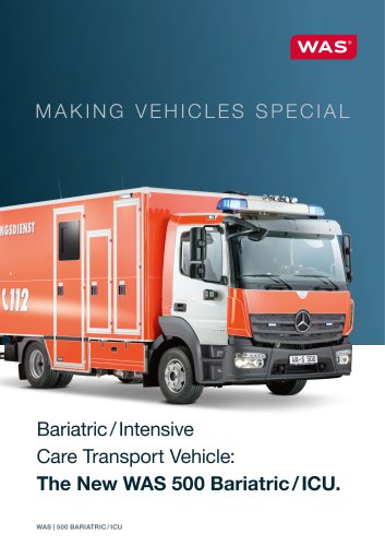 The New WAS 500 Bariatric / ICU