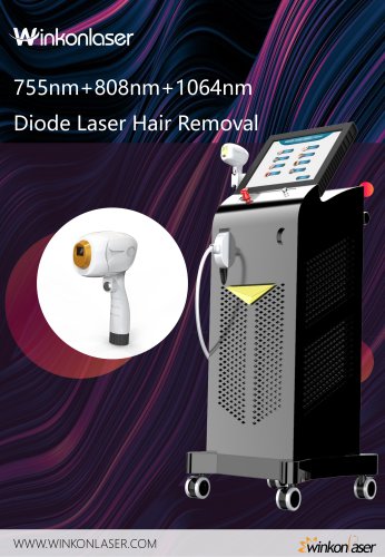 Winkonlaser AresLite&reg; DL1000A 2 Handles laser hair removal Machine