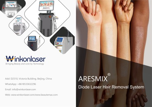 Winkonlaser AresMix&reg; DL1500 2 Handles laser hair removal Machine