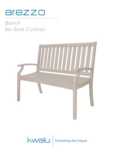 arezzo Bench  No Seat Cushion