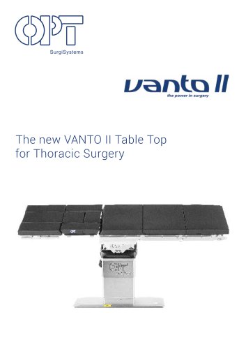 Vanto II Tabletop for Thoracic surgery