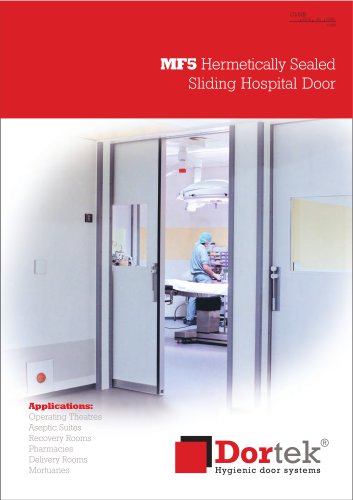 Hermetically Sealing Sliding Hospital Door