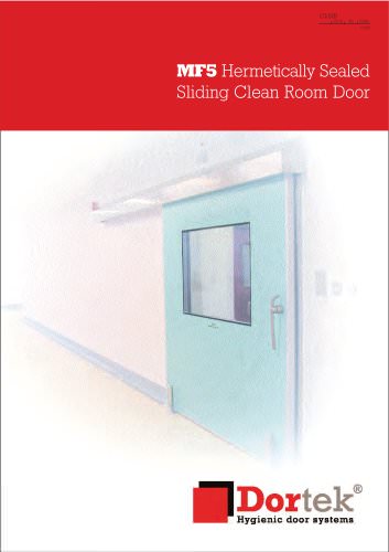 MF5 - Hermetically Sealed Sliding Clean Room Door