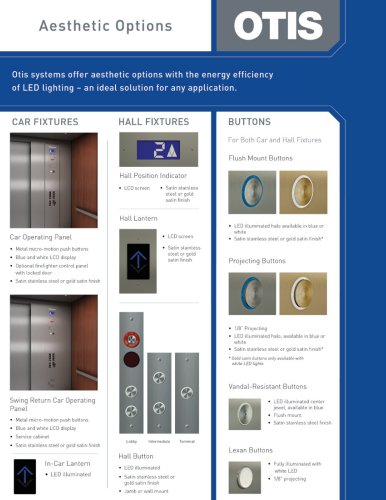 Cab Design Brochure Aesthetic Options