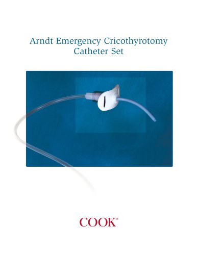 Arndt Emergency Cricothyrotomy Catheter Set