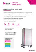 600 x 400 Neop transfer cabinet with roller shutter door