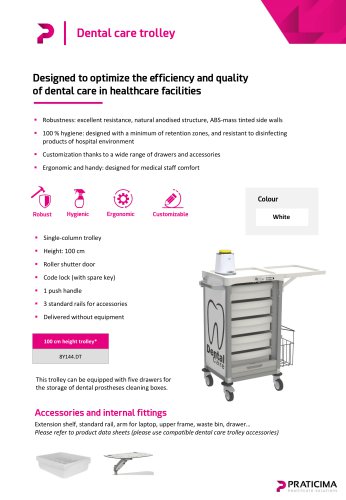 Dental care trolley