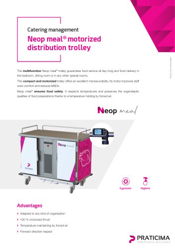 Neop meal motorized distribution trolley