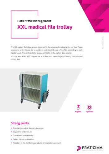 XXL medical file trolleys