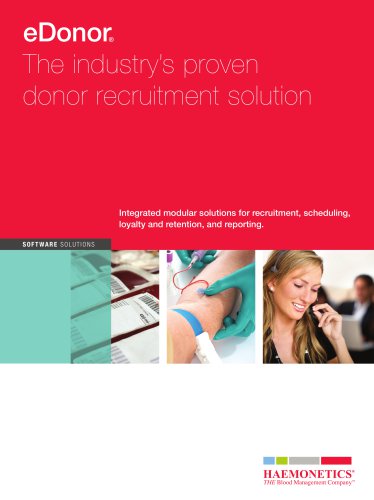 eDonor - The industry's proven donor recruitment solution