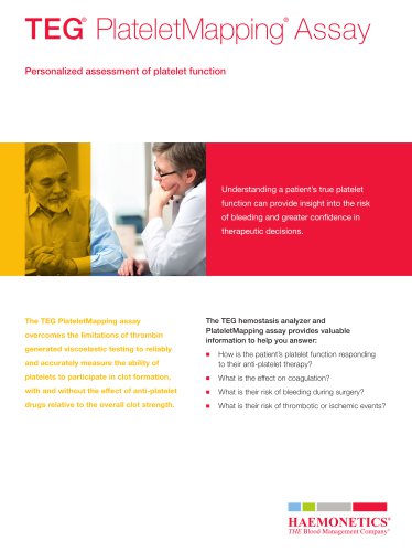 TEG Plateletmapping Assay