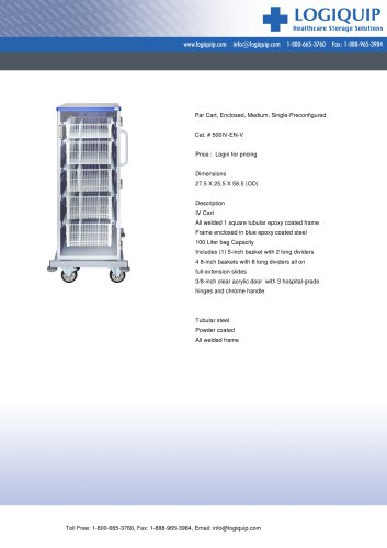 Par Cart, Enclosed, Medium, Single-Preconfigured