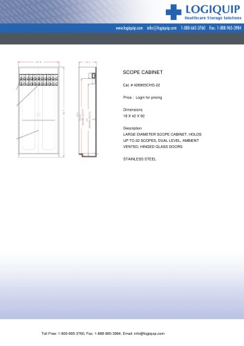 SCOPE CABINET - ( Cat. # 42690SCHG-22 )