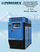 Powered by Kobelco® KNW Series Oil-Free, Rotary Screw Air Compressor Modules with Powerex Air Treatment Center Packages