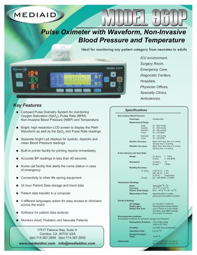 Model 960P Vital Sign Monitor