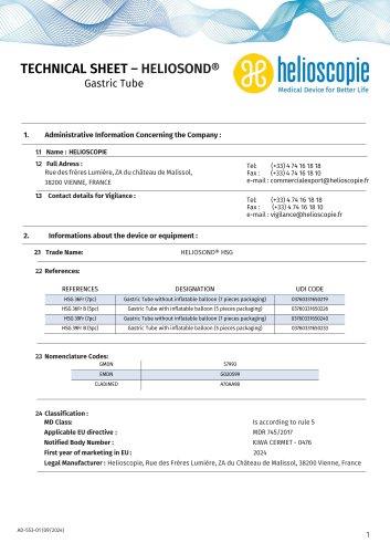 Technical Sheet - Heliosond