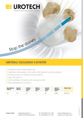 UROTECH ? Ureteral Occlusion Catheter