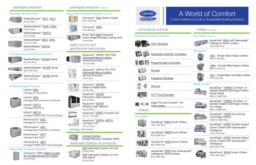 A World of Comfort - Line Card with Links