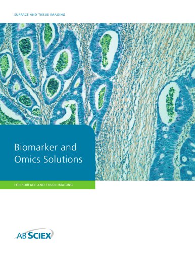 Biomarker and Omics Solutions for Surface and Tissue Imaging