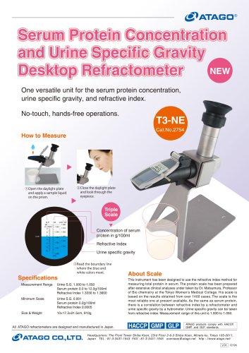 Desktop Refractometer T3-NE