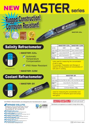 Salinity and Coolant Refractometer