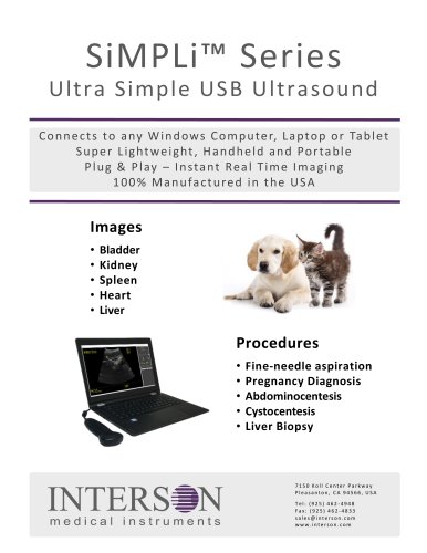 SiMPLi™ Series Ultra Simple USB Ultrasound