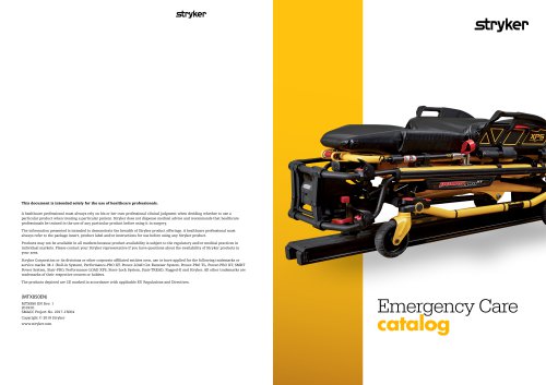 Stryker Emergency Care Catalog