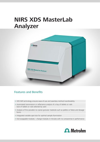 NIRS XDS MasterLab Analyzer