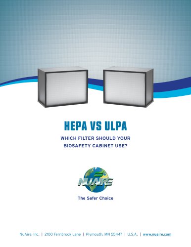 HEPA versus ULPA Filters