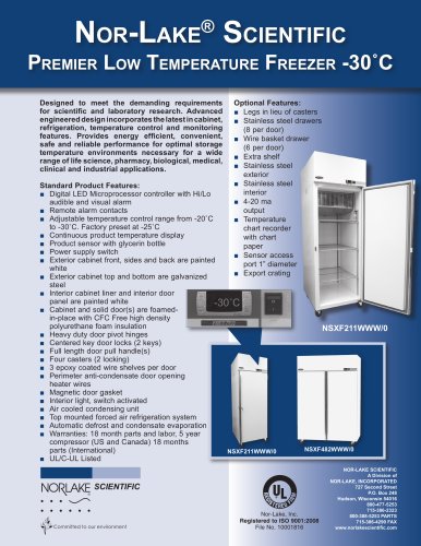 Premier Low Temperature Freezer -30