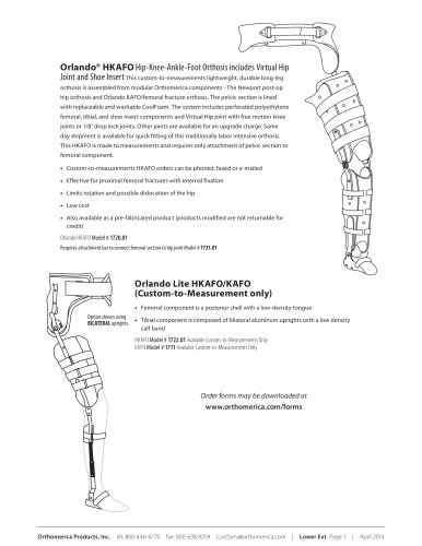 Hip-Knee-Ankle-Foot Orthosis